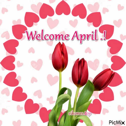 Welcome April - png ฟรี
