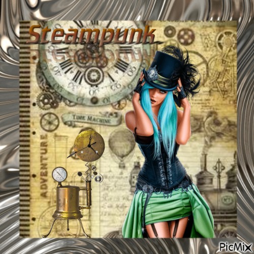 steampunk girl - PNG gratuit