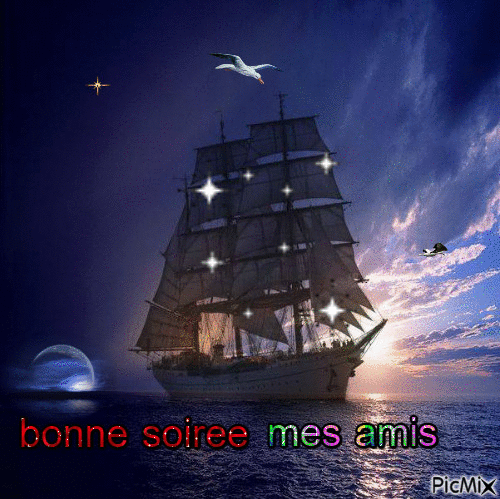 bonne soiree - Animovaný GIF zadarmo