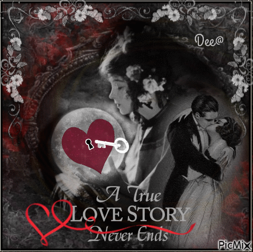 A true love story never ends - Gratis animerad GIF