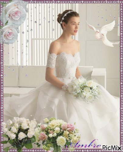 La mariée de Juin - Gratis animerad GIF