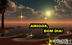 AMIGOS BOM DIA - Бесплатный анимированный гифка