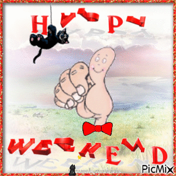 Happy Weekend - Animovaný GIF zadarmo