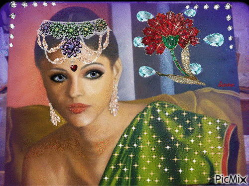 indian woman - Besplatni animirani GIF