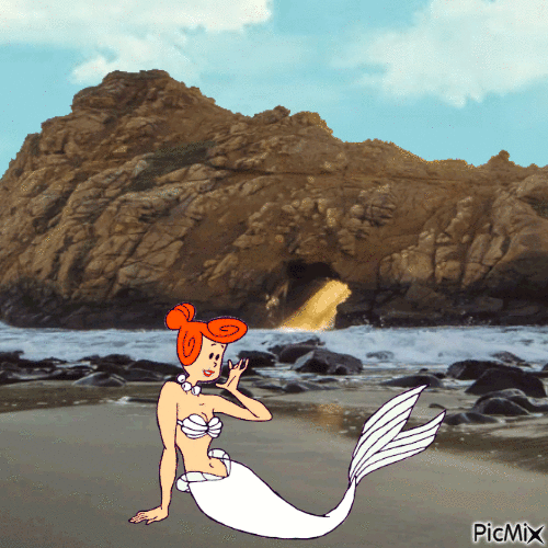 Mermaid Wilma - Бесплатни анимирани ГИФ