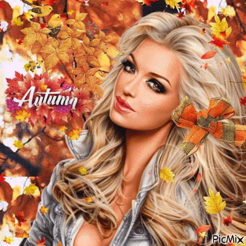 Portrait d'automne - GIF animasi gratis