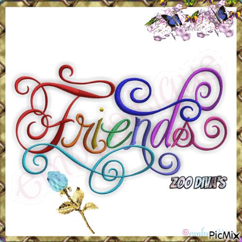 Friends fancy - GIF animé gratuit
