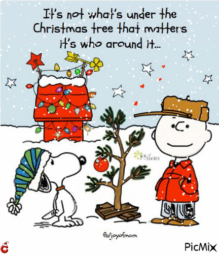 Snoopy and Charlie Brown - Free animated GIF