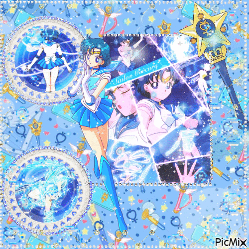 Sailor Mercury ❤️ elizamio - Darmowy animowany GIF