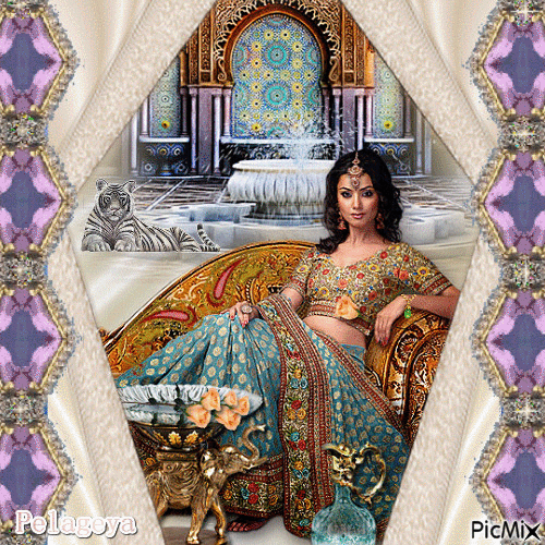 принцесса Индии - GIF animado grátis