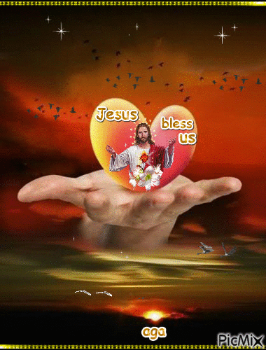Jesus bless - GIF animé gratuit