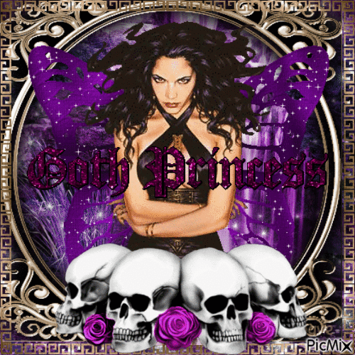 Gothic fairy - Purple tones - Gratis geanimeerde GIF