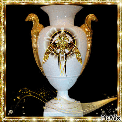 Decorated vase #1 - 無料のアニメーション GIF