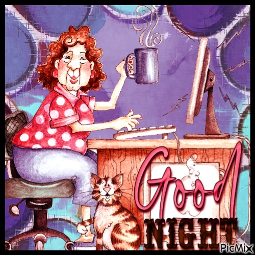 Greeting Good Night - PNG gratuit