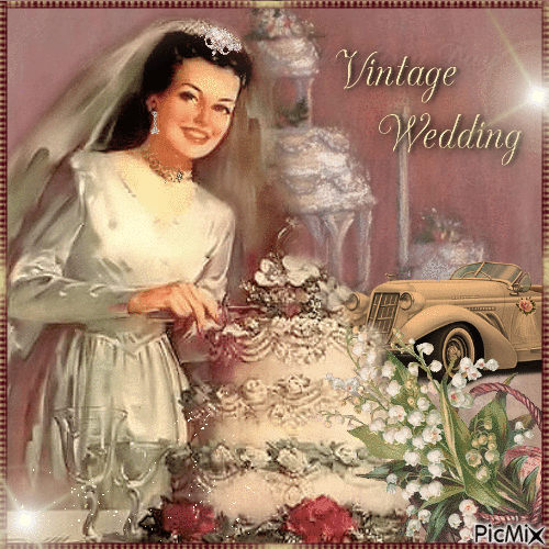 Vintage Bride - Gratis animerad GIF