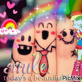 smile todays a beautiful day - GIF animate gratis