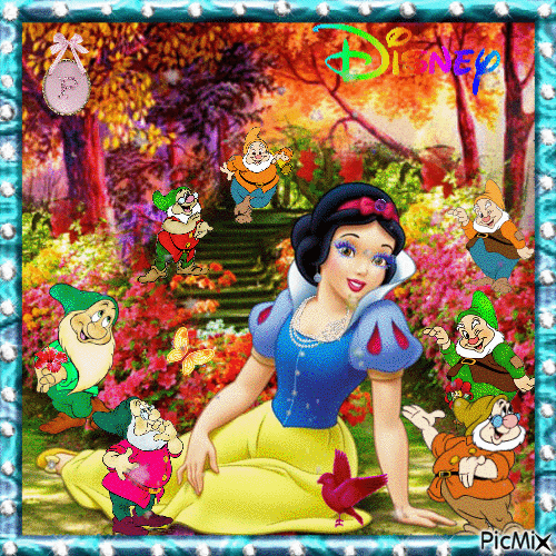 Blanche-neige et les 7 nains - Darmowy animowany GIF