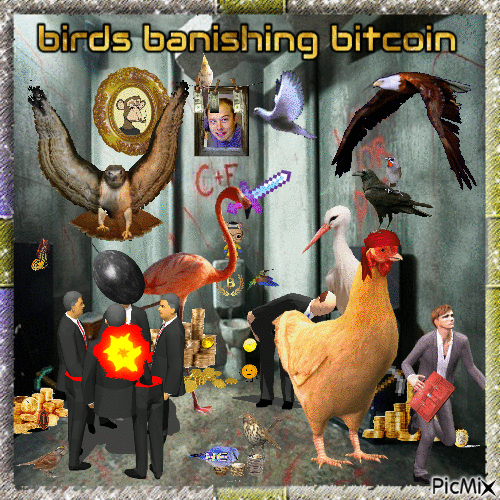 birds banishit bitcoin - Gratis geanimeerde GIF