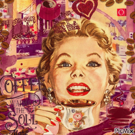 Café Vintage - Gratis geanimeerde GIF