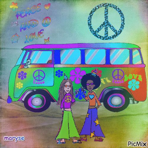 hippie - Free animated GIF