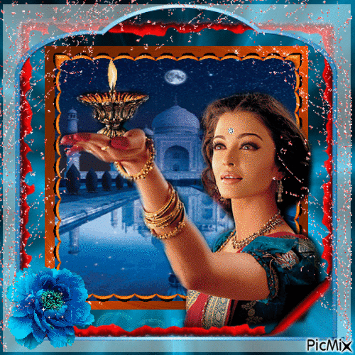 L' Actrice Aishwarya Rai, film Devdas, 2002 - 無料のアニメーション GIF