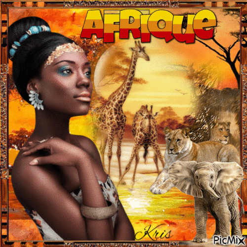 Afrique 🌺 🌼 - GIF animé gratuit