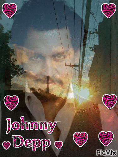 My dear, Johnny Depp - GIF animate gratis