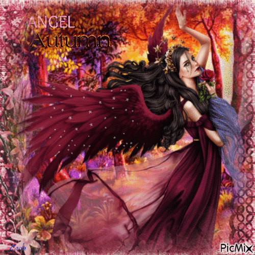 Autumn Angel - Ingyenes animált GIF