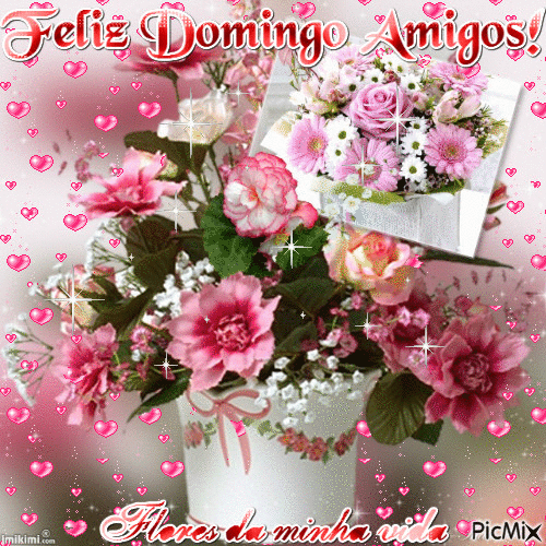 Feliz Domingo Amigos - Gratis geanimeerde GIF
