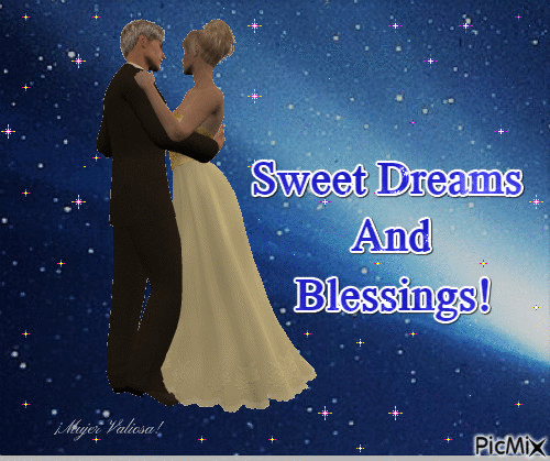 Sweet Dreams And Blessings! - Darmowy animowany GIF