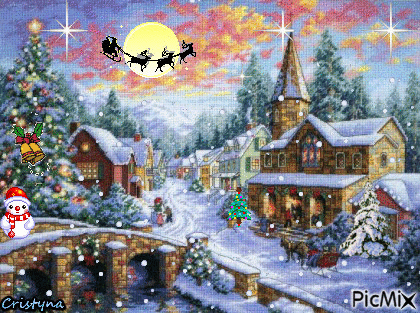 Happy Christmas - GIF animé gratuit