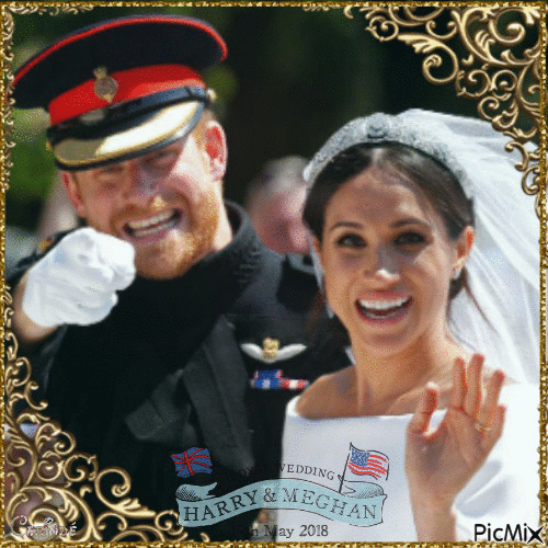 Harry & Megn wedding - Gratis geanimeerde GIF