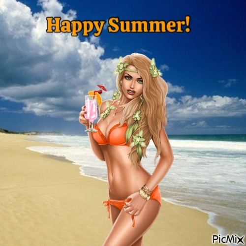 Happy Summer! - darmowe png