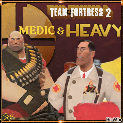 TF2 - Medic & Heavy - GIF animé gratuit