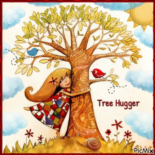Hugging a Tree-RM-06-15-23 - Free PNG