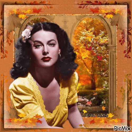 Hedy Lamarr, Actrice autrichienne - Ingyenes animált GIF