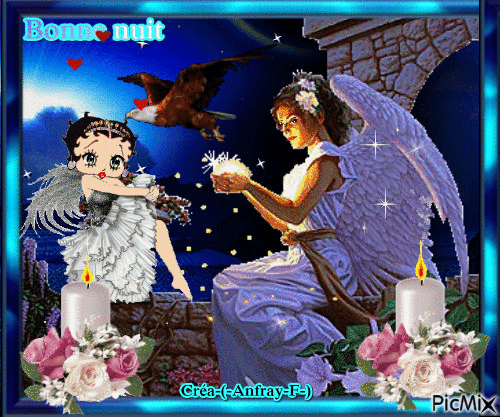 Bonne nuit-Betty Boop - 無料のアニメーション GIF