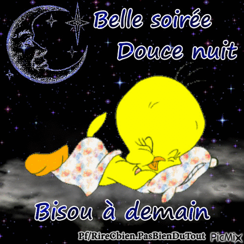 belle soirée douce nuit - Бесплатный анимированный гифка