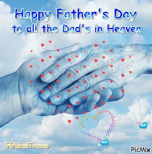 Happy Father's Day in Heaven - Zdarma animovaný GIF