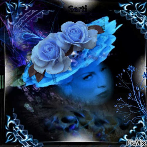 Rose bleu - darmowe png