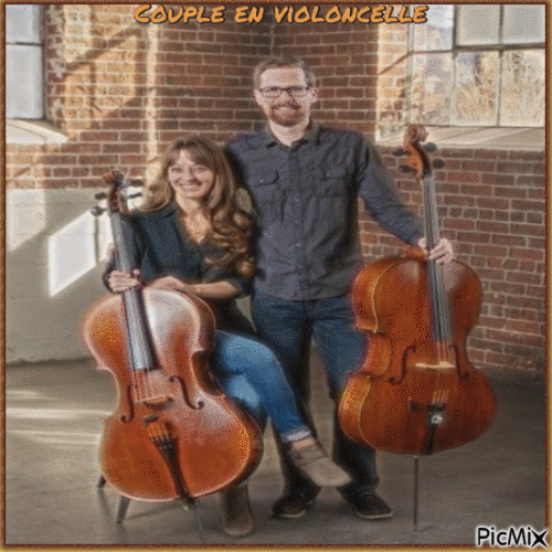 Concours : Couple en violoncelle - Ilmainen animoitu GIF