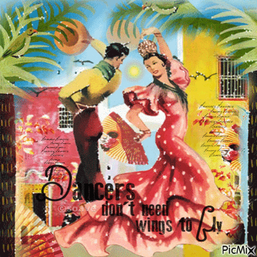 Flamenco - Nemokamas animacinis gif
