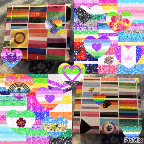 🎁 Pride present wrapping paper 🏳️‍🌈 - Darmowy animowany GIF