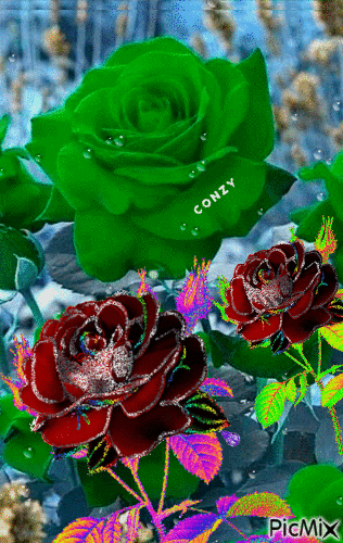 Flores colores - Zdarma animovaný GIF