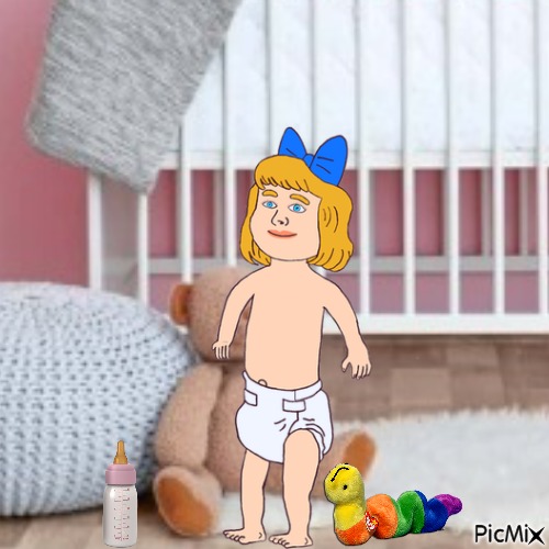 Baby with Inch and bottle - δωρεάν png