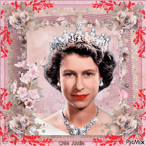 Elizabeth II, Reine d'Angleterre - Darmowy animowany GIF