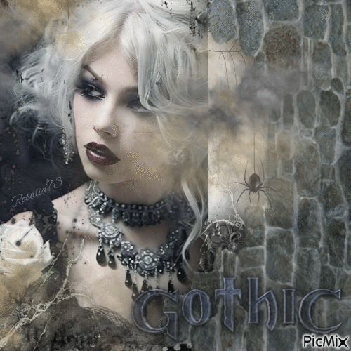 - Gothic woman - - GIF animado grátis