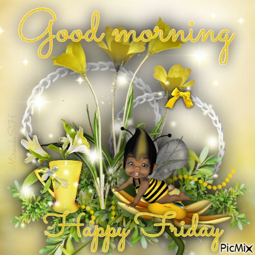 Good morning Happy Friday - PNG gratuit