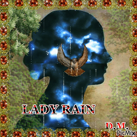 LADY RAIN - GIF animado grátis