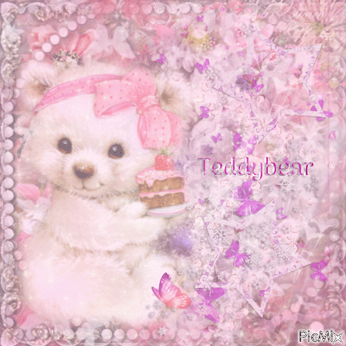Cute Little Teddybear ♥ - Free animated GIF